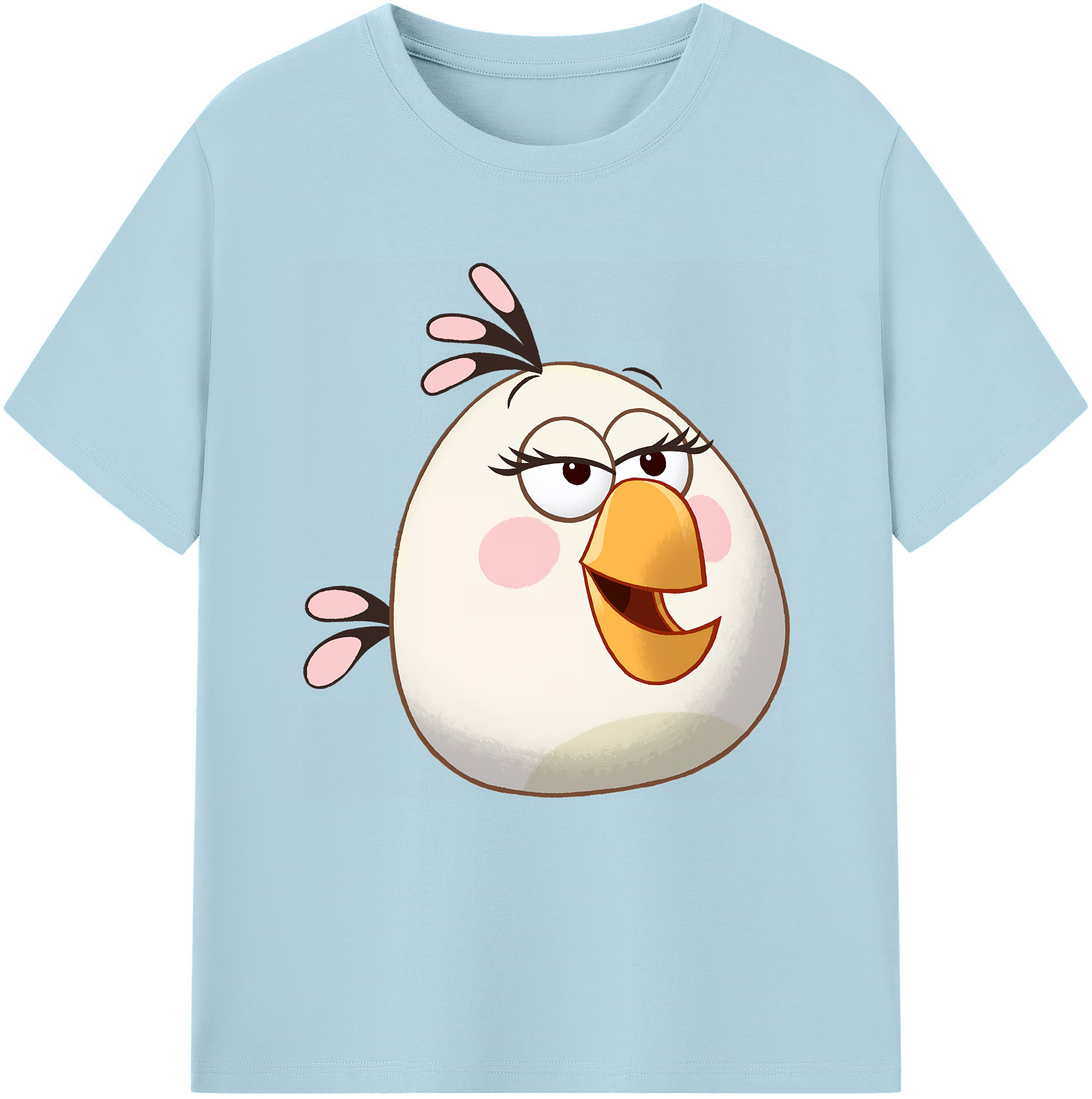 （画像用） Angry Birds アングリーバード 綿100％半袖Tシャツ（フロントプリント）